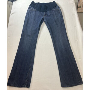 7 For All Mankind Belly elastic bootcut blue Maternity Jeans Sz 29